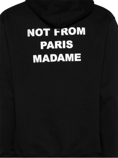 Black cotton sweatshirt DRÔLE DE MONSIEUR | PERMHO162CO127BL